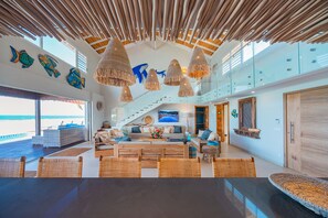 Interior - Tohora by Tahiti Homes 5-bedroom beachfront villa with swimming pool. (Teavaro)