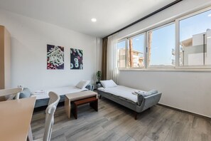 Iron/ironing board, WiFi, bed sheets