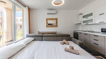 1 chambre, fer et planche à repasser, Wi-Fi, draps fournis