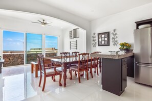 Dining - Dog-friendly ocean-view home with heated outdoor pool, hot tub, streaming, patio (Rosarito)
