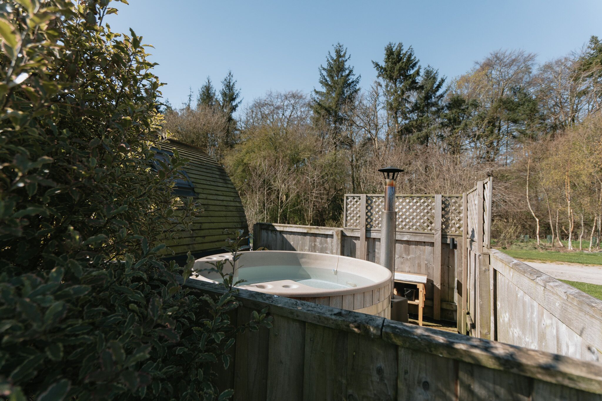 Utendørs boblebad
