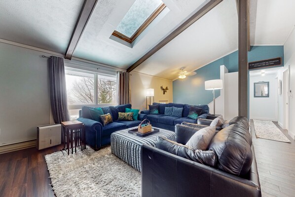 TV, fireplace, ping pong