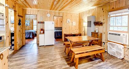 Tranquil & serene cabin getaway w/ large patio, fire pit, & lovely nature views