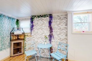 Interior - Tree-lined lake view abode with large deck, modern interior, board games, & W/D (Lake Lure)