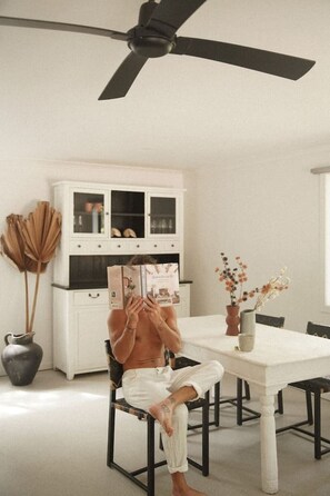 Dining - Stylish Cottage + Outdoor Bath near Montville (Palmwoods)