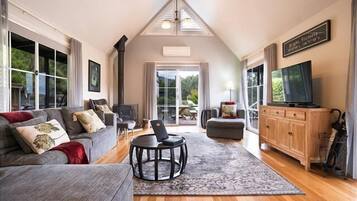 Télévision, cheminée