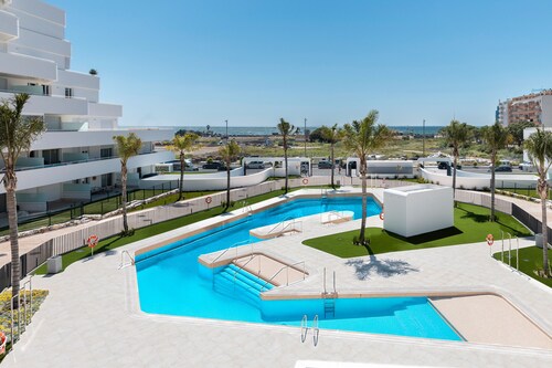 Apartment 'Horus 051' mit Meerblick, WLAN und Klimaanlage