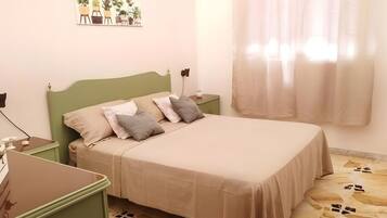 2 bedrooms, bed sheets