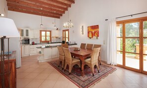 Dining - Finca 'Johann' with Mountain View, Private Pool and Wi-Fi (Capdepera)