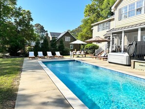 A heated pool