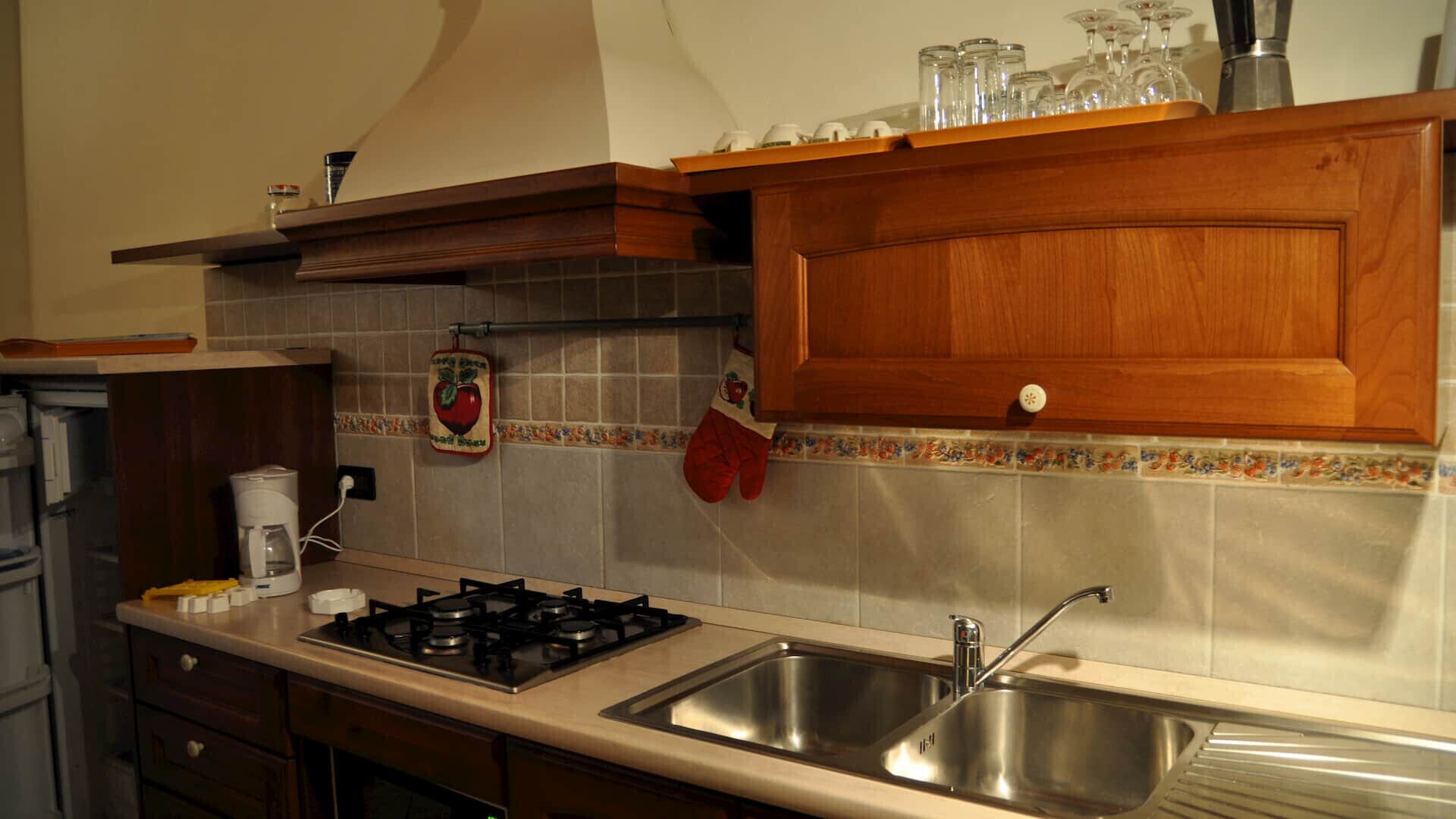 Fridge, oven, dishwasher, coffee/tea maker