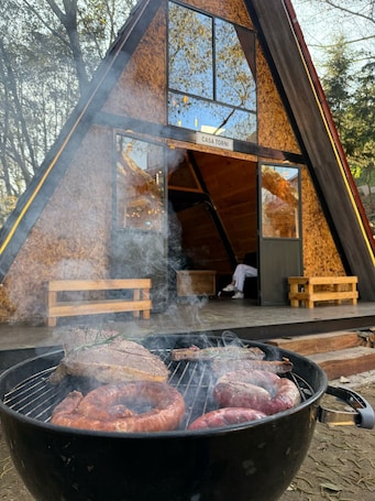 Terrace/patio. 2-bedroom chalet in wonderful Teziutlán with WiFi