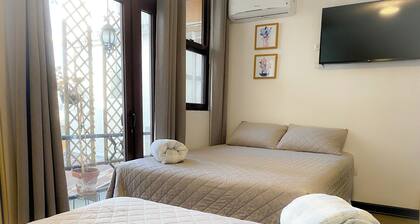 Family room with bathroom and air conditioning. Near Guatemala airport, zone 12.