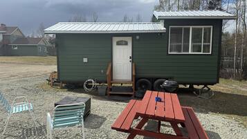 屋外ダイニングエリア