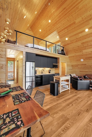 Dining - Scenic A-Frame Retreat – Main A-Frame & Cozy Little A-Frame, Borders Public Land (Cascade)