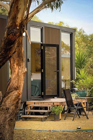 Terrace/patio. Bush Serenity by the Sea by Tiny Away