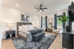 9 bedrooms, desk, iron/ironing board, travel crib