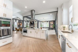 Fridge, microwave, oven, stovetop - The Crown Jewel | Heated Pool | Venue | Sleeps 40 (Austin)