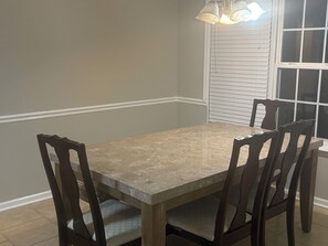 Dining - Cozy ranch style house with wifi. (Hephzibah)