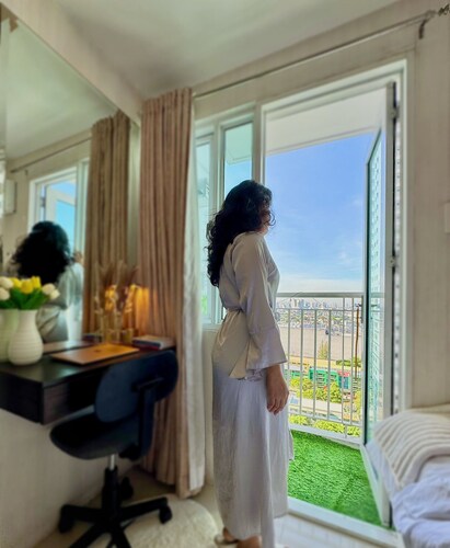 Aesthetic 1-bedroom condo with WiFi, City View in Quezon City, Philippines 