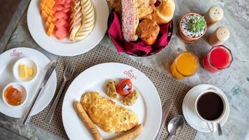Daily continental breakfast for a fee