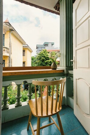 Uitzicht vanaf balkon