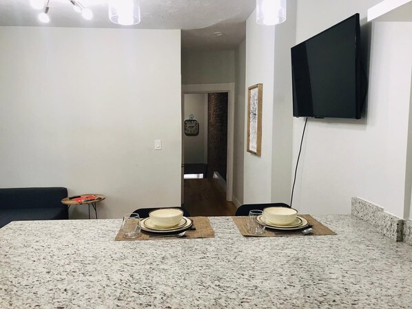 Dining - Charming 2-bedroom apartment near BC, BU, Harvard, T and more (Boston)