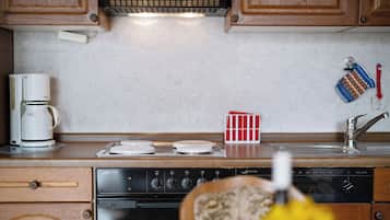 Fridge, oven, stovetop, dishwasher