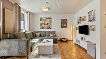 TV, fireplace, ping pong