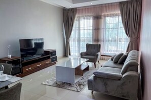 Living area - Sherehe Apartments, Unit 5 (Kigali)