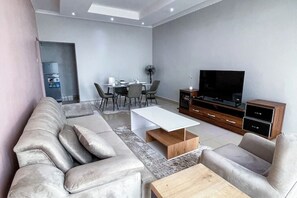 Living area - Sherehe Apartments, Unit 5 (Kigali)