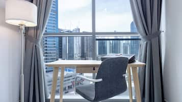 Apartment, Air conditioning, City View | Living area