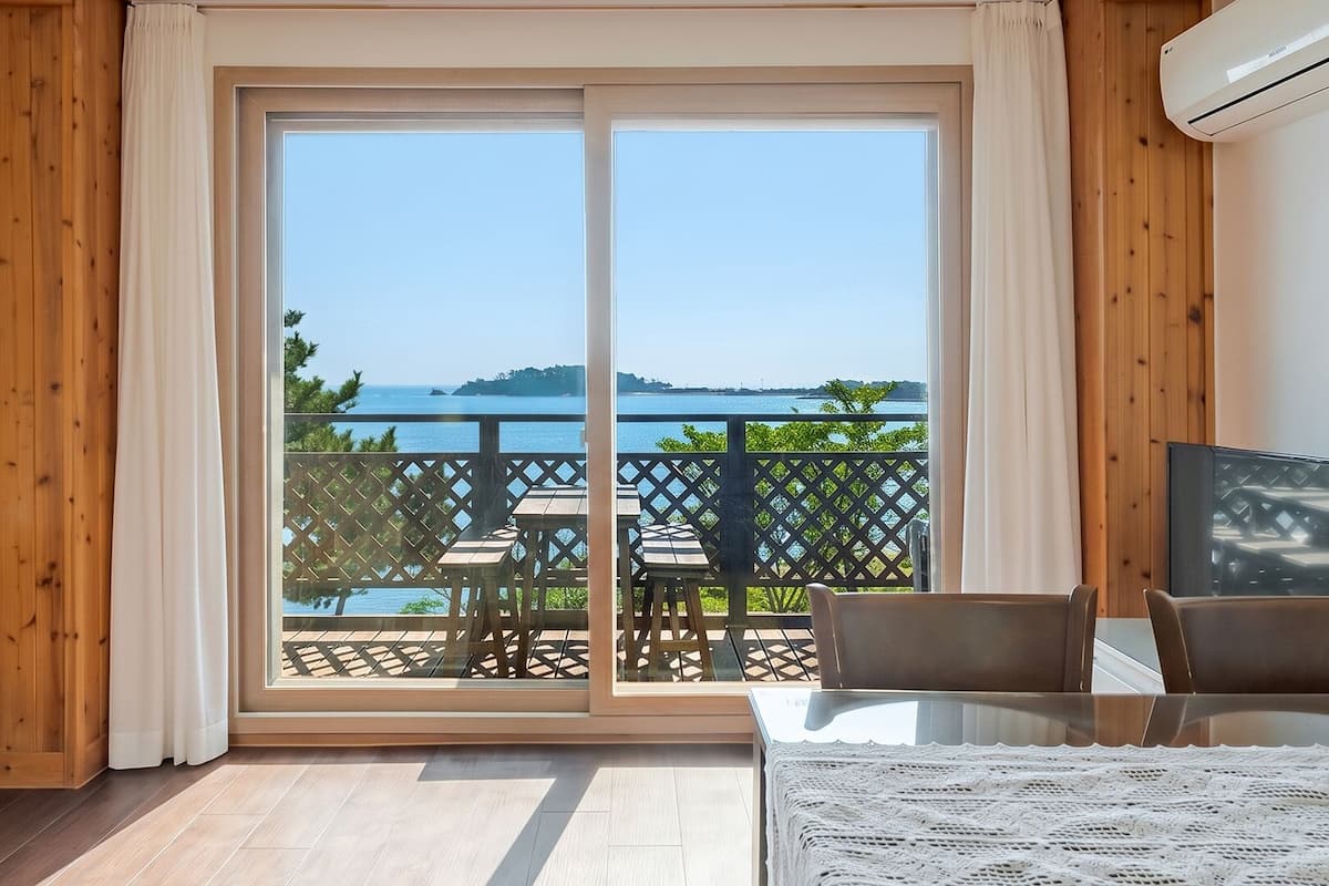 Chambre, 1 chambre (Room 202(Ocean View /BBQ /Terras))