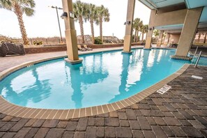 Indoor pool, a heated pool - Bahama Sands, Direct Oceanfront Views, Nice, Pools (North Myrtle Beach)