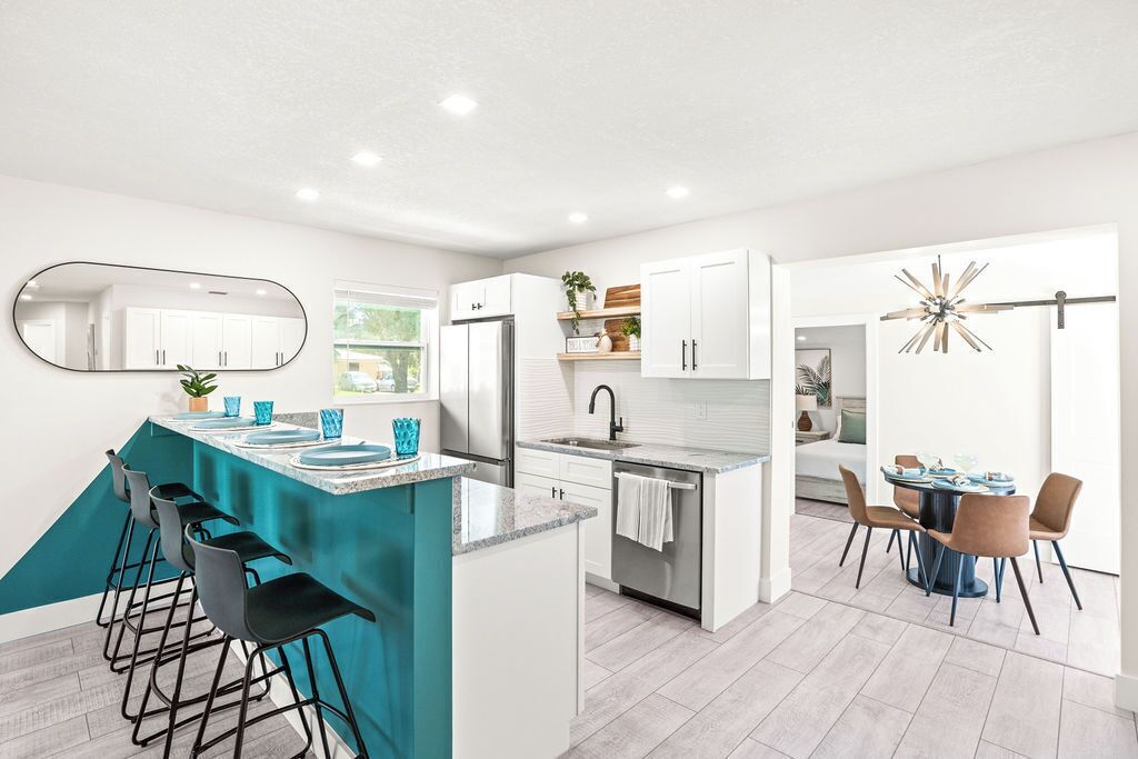 Refrigerador, horno, parrilla de estufa y lavavajillas 