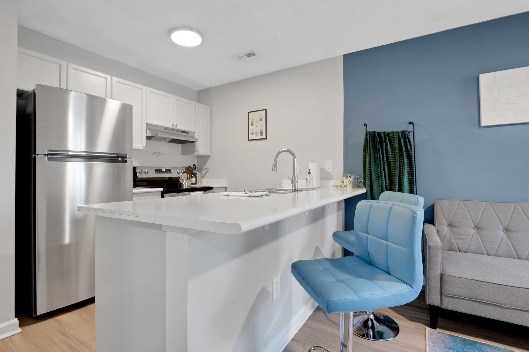 Fridge, oven, stovetop, dishwasher