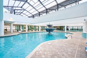 Indoor pool, a heated pool