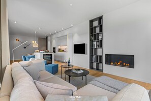 TV, fireplace, stereo - Seaside Suite – Terrace, Quooker, Infrared Shower, Ethanol Fireplace (List auf Sylt)