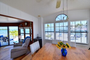 Dining - Dream vacation home with open water views, boating, pools in Geiger Key (Key West)