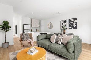 Apartment, 2 Bedrooms, Balcony | Living area - Foundry Lane Apartments by Urban Rest (Bowden)