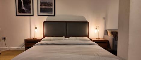 1 室のベッドルーム、アイロン / アイロン台、WiFi、ベッドシーツ