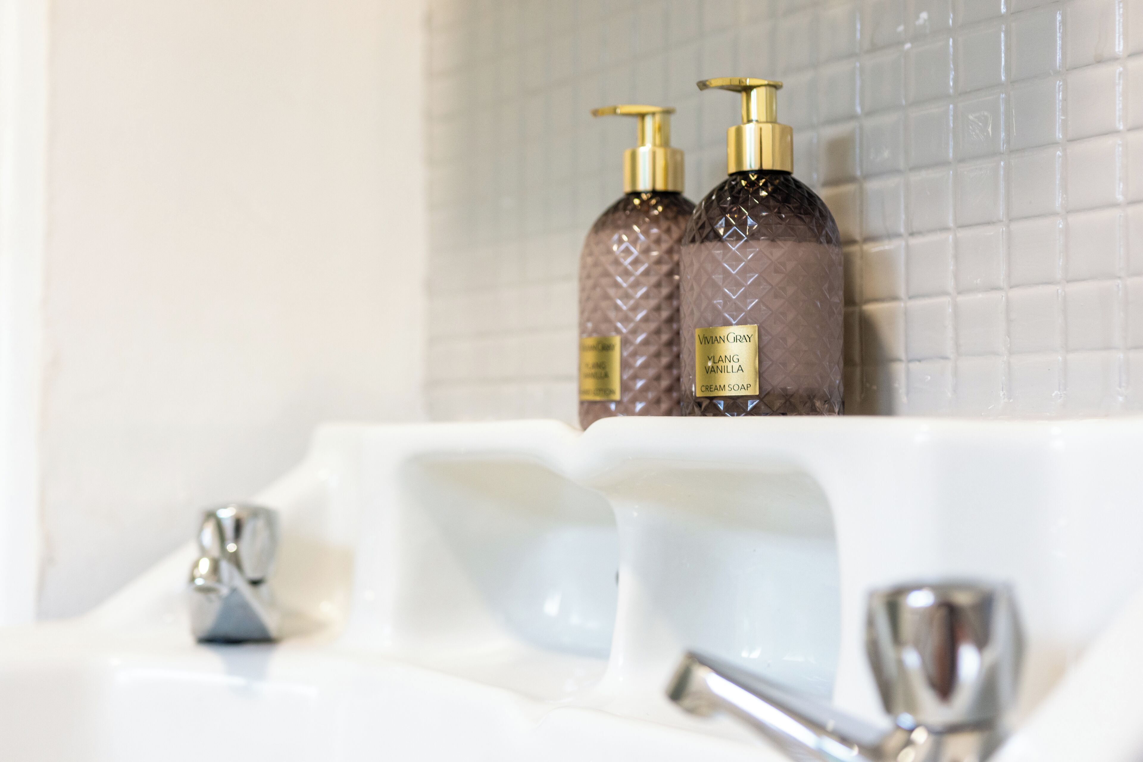 Towels, soap, toilet paper