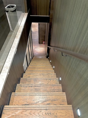Handrails in stairways