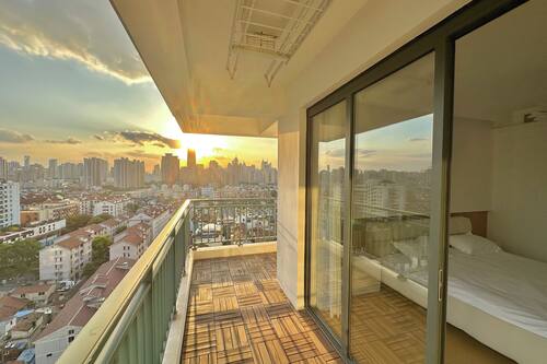 Superior-Apartment, Stadtblick | Terrasse/Patio