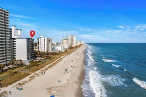 Accommodatie ligt op het strand