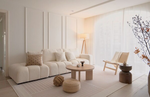 Superior appartement, uitzicht op de stad | Woonruimte