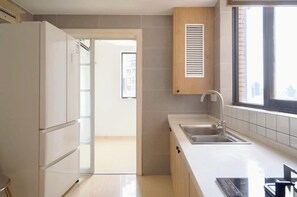 Superior appartement, uitzicht op de stad | Privékeuken