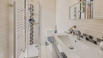 Shower, hair dryer