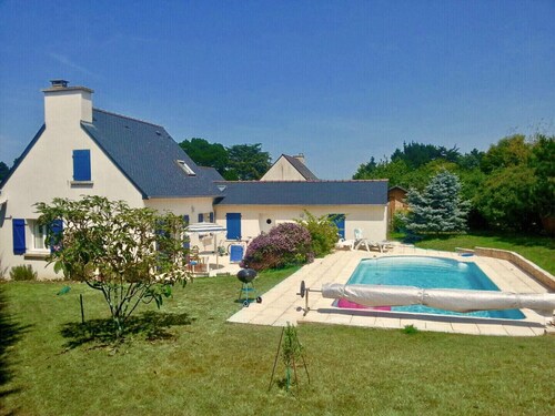 House for 6 by the sea - Garden and swimming pool