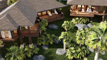 Minibar, coffres-forts dans les chambres, bureau